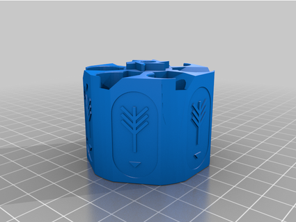 destino 2 palavra inspirado cilindro pega nerf tehspiah 3d print model - Mito3D