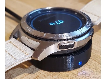galaxy watch qi charger puck yianni2013 3d print model - Mito3D