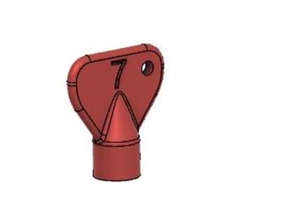 hose clamp knob 7mm - schl ssel f r schlauchschellen altay 911 3d print model - Mito3D