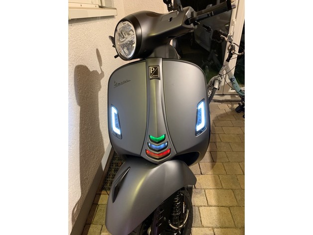 vespa gts300 hpe kaskaden-leds cascade led mount snakep 3D print model - Mito3D