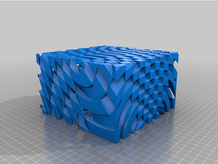 quantistico fisica scatola contenitore onda interferenza seno coseno zoon1234micron 3d print model - Mito3D