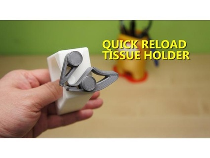 quick reload toilet paper holder - less material tomato18 3d print model - Mito3D