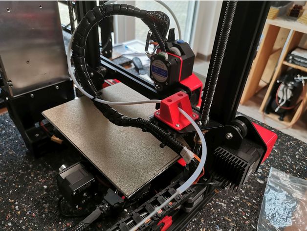 Creality ender 3 profesyonel ekstrüder tabak Bondtech push fit adaptör alfaelektrik 3D print model - Mito3D