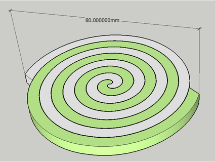 spiral coaster imaicom 3d print model - Mito3D