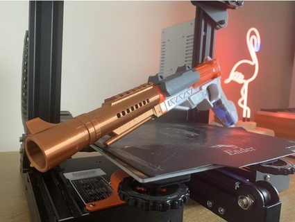 nerf Sharpfire Blaster Fass ted3 3d print model - Mito3D