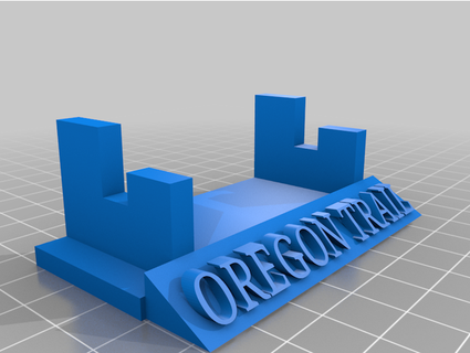 Oregon sentiero micro arcade gioco In piedi dtatemi 3d print model - Mito3D