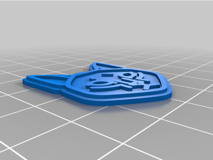 2d kedi anahtarlık delfin 3d print model - Mito3D