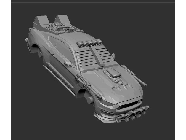 Gasland Apokalypse Serie 1 Mustang rkxone 3D print model - Mito3D