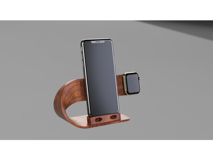 ioswatch+iphonex cargador lujo 3d print model - Mito3D