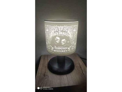 Jack Daniels Lithophan LED Lampe davidjax07 3d print model - Mito3D