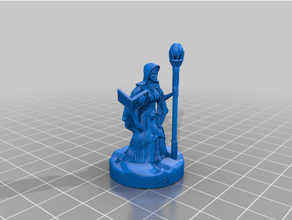 mage tome - 8 staff options support free mini 28mm belvederehousegames 3d print model - Mito3D