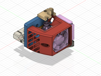 hotend assemblaggio rotaia tuono1k 3d print model - Mito3D