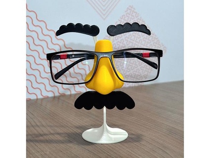 funny nose glasses stand dicas3dprint 3d print model - Mito3D