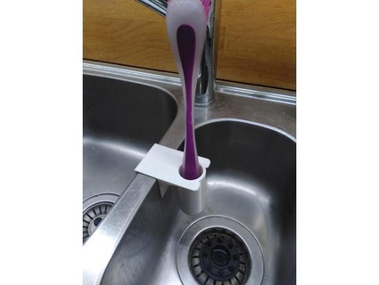 kitchen scrub brush holder mitemb 3d print model - Mito3D