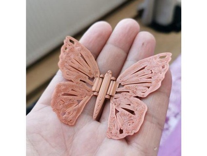hinged butterfly zanop 3d print model - Mito3D