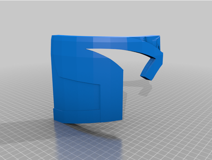 juez dredd casco piezas dartromulano 3d print model - Mito3D