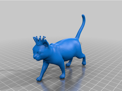 king kitty thefrankasaurus 3d print model - Mito3D