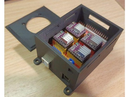 Arduino grbl Box cnc Schild Ventilator th0mu 3d print model - Mito3D