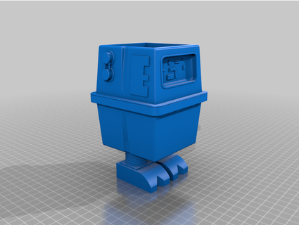 droiddivision gonk droid planter remix spacebob 3d print model - Mito3D