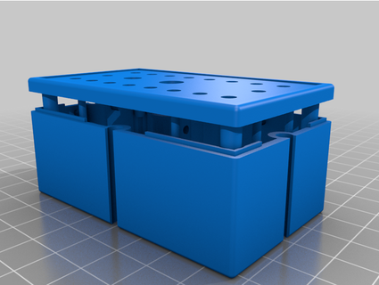 caixa 4575 tampa reconstruir fischertechnik Silberling grund baustein pcins 3d print model - Mito3D