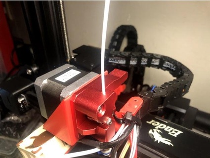 ender 3 v2 direct drive w slim x axis cable chain mount renoxdeception 3d print model - Mito3D