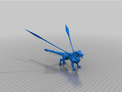 punto infernale bestia celeste jagerjulia 3d print model - Mito3D