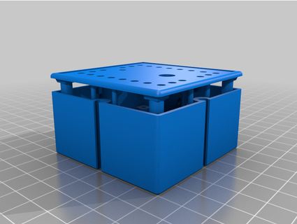 caja 6060 tapa reconstruir fischertechnik mono flop pinchazos 3d print model - Mito3D