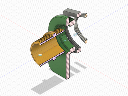 gx20 connector adapter volbeshnik 3d print model - Mito3D