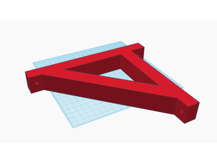 shelf bracket - soporte balda wooltarx1 3d print model - Mito3D