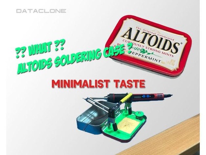 altoids minimalist soldering case dataclone 3d print model - Mito3D