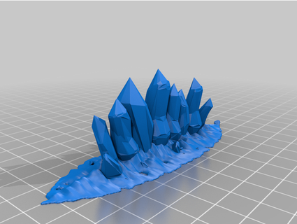 cristal mur chasse forge 3d print model - Mito3D