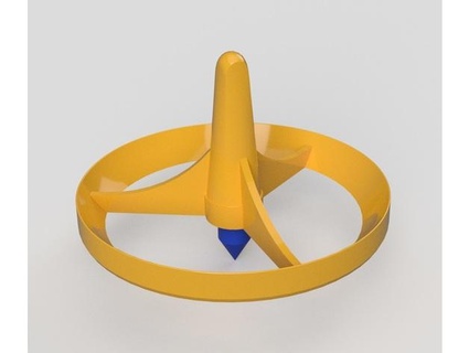 spinning top imakina 3d print model - Mito3D