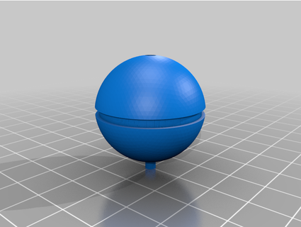 pokeball add-on miniature custom globe stand gvnjpg 3d print model - Mito3D