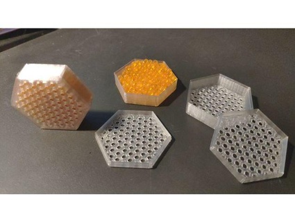 small selica gel hexagonal box mbasov 3d print model - Mito3D