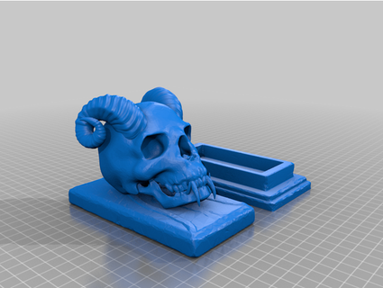 tiefling cranio scatola Come nobile 3d print model - Mito3D