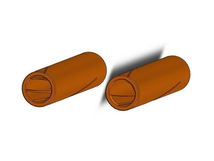 rayé baril attachement nerf blasters trianglefabrications 3d print model - Mito3D