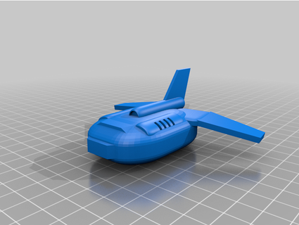 red dwarf canary shuttle trunkymaj 3d print model - Mito3D
