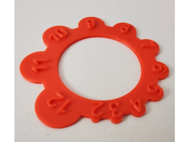 rayon jauge 2mm 12mm 3D print model - Mito3D