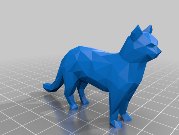 lowpoly gatto dicas3dprint 3D print model - Mito3D