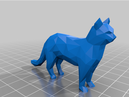 Lowpoly Katze dicas3dprint 3d print model - Mito3D