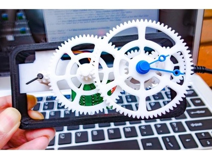 simples espora engrenagem relógio Tóquio pássaro 3d print model - Mito3D
