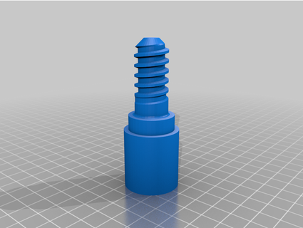 broom paint handle screw jaradbrink 3d print model - Mito3D