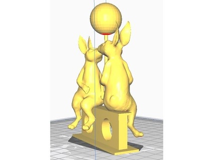 coniglietti amore mick isabella alexstormnd 3d print model - Mito3D