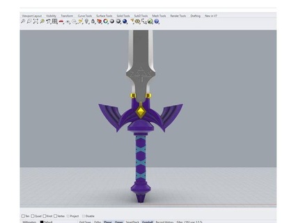 master sword gutowe 3d print model - Mito3D