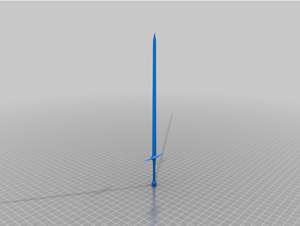 1 6 ölçek uzun kılıç orman tetiği 3d print model - Mito3D