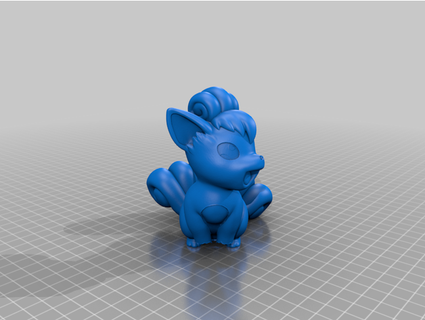 pokemon hex-tail fox he3d2016 3d print model - Mito3D