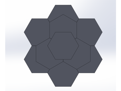 Hexagon Blume nox2213 3d print model - Mito3D
