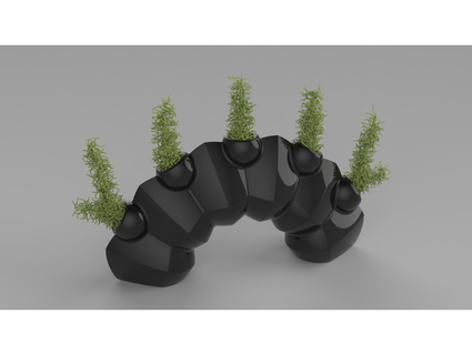micro desk planter lukept 3d print model - Mito3D