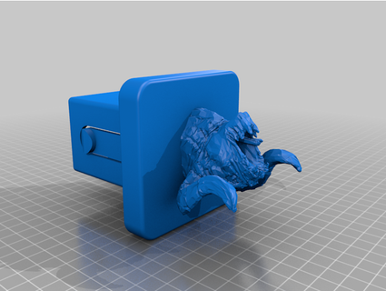 death claw hitch cover ram313 3d print model - Mito3D