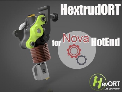 hextrudort - extruder nova end miragec 3d print model - Mito3D